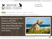 Tablet Screenshot of butleranimal.com